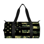 Camouflage American Flag Print Gym Bag