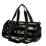 Camouflage American Flag Print Gym Bag