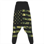 Camouflage American Flag Print Hammer Pants