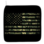 Camouflage American Flag Print Hand Towel