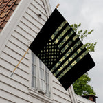 Camouflage American Flag Print House Flag