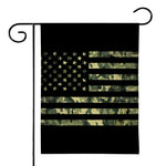 Camouflage American Flag Print House Flag