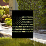 Camouflage American Flag Print House Flag