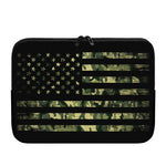 Camouflage American Flag Print Laptop Sleeve