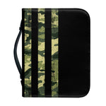 Camouflage American Flag Print Leather Bible Cover