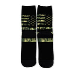 Camouflage American Flag Print Long Socks