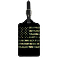 Camouflage American Flag Print Luggage Tag