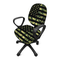 Camouflage American Flag Print Office Chair Cover