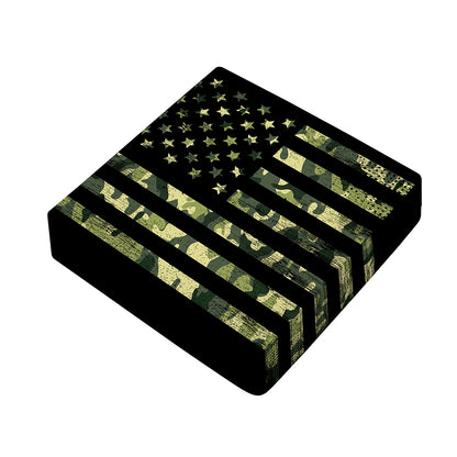 Camouflage American Flag Print Outdoor Seat Cushion Cover