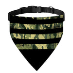 Camouflage American Flag Print Over The Collar Dog Bandana