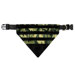 Camouflage American Flag Print Over The Collar Dog Bandana