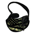 Camouflage American Flag Print Pet Sling Carrier