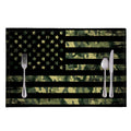 Camouflage American Flag Print Placemat