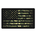 Camouflage American Flag Print Polyester Doormat