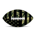 Camouflage American Flag Print Rugby Ball