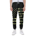 Camouflage American Flag Print Joggers