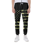 Camouflage American Flag Print Scuba Joggers