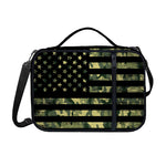 Camouflage American Flag Print Shoulder Strap Bible Bag