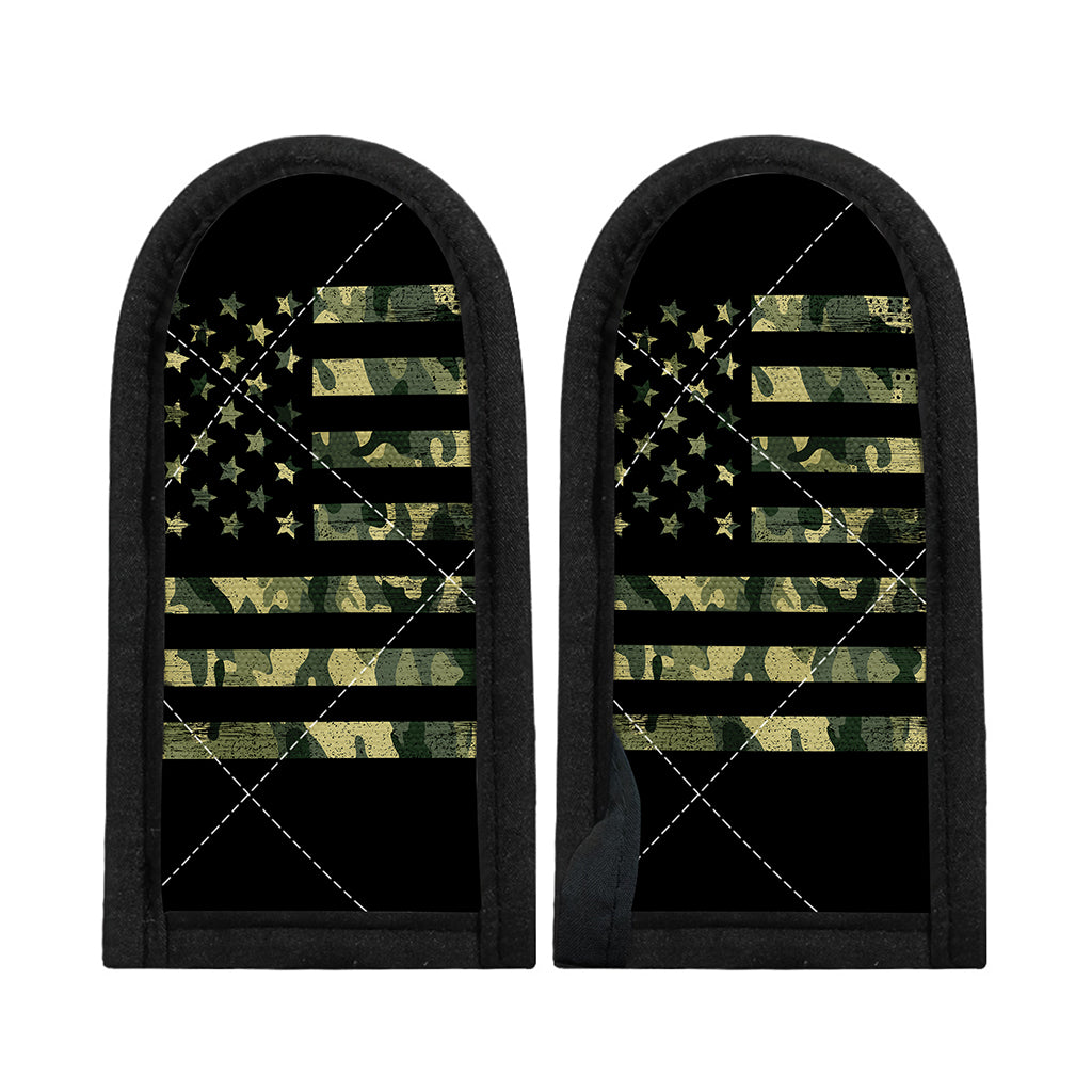 Camouflage American Flag Print Skillet Handle Cover
