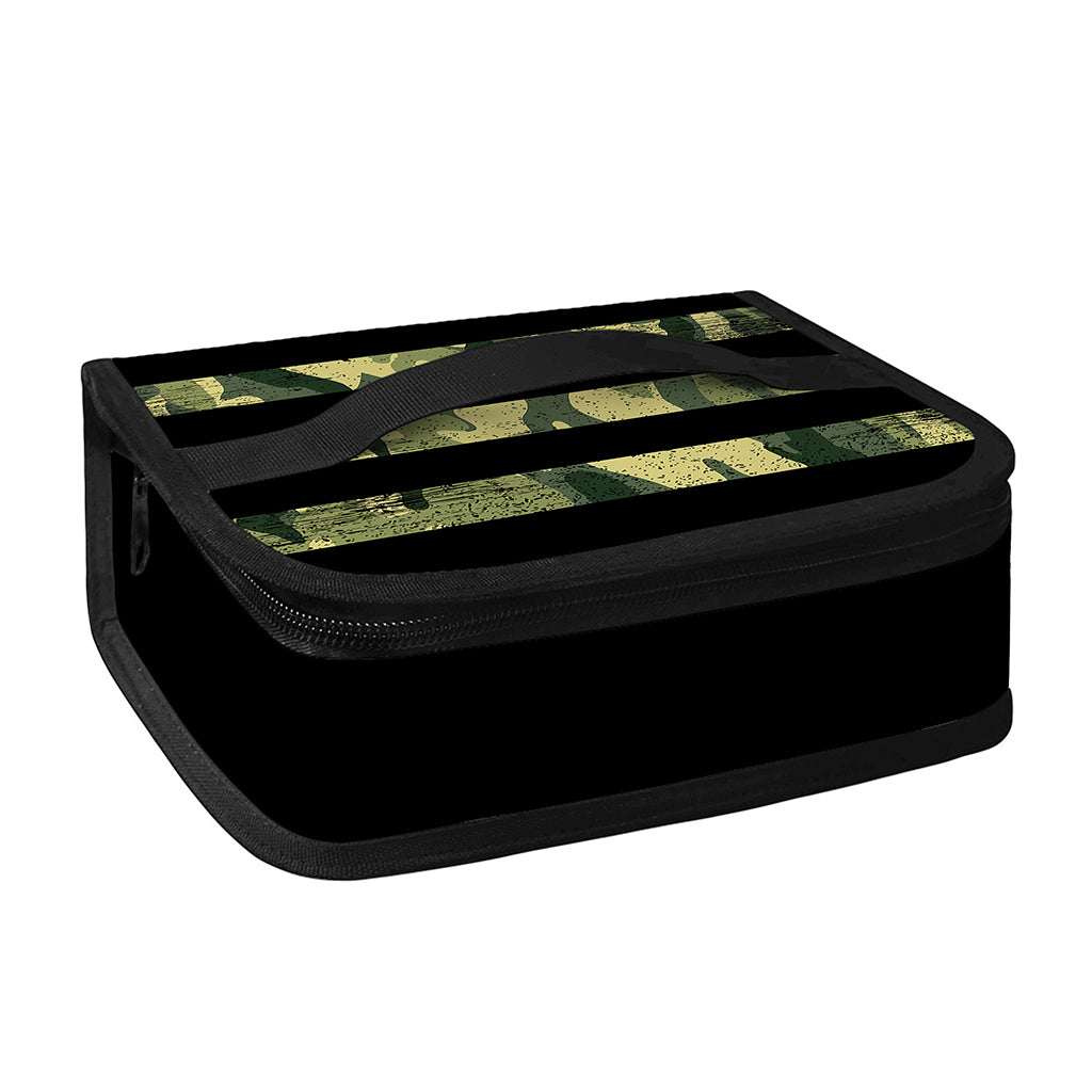 Camouflage American Flag Print Small Lunch Bag