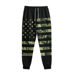 Camouflage American Flag Print Sweatpants