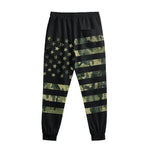 Camouflage American Flag Print Sweatpants