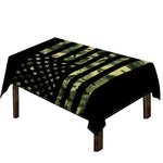 Camouflage American Flag Print Tablecloth