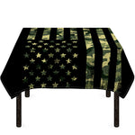 Camouflage American Flag Print Tablecloth