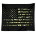 Camouflage American Flag Print Tapestry