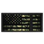 Camouflage American Flag Print Trifold Wallet