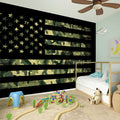 Camouflage American Flag Print Wall Sticker