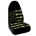 Camouflage American Flag Print Waterproof Car Seat Cover