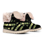 Camouflage American Flag Print Winter Boots