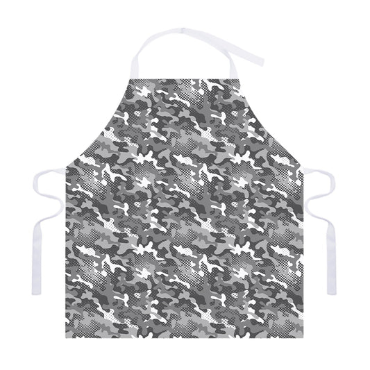 Camouflage Dazzle Pattern Print Adjustable Apron