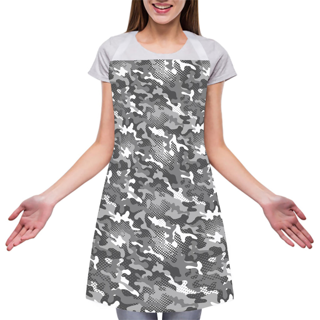 Camouflage Dazzle Pattern Print Adjustable Apron