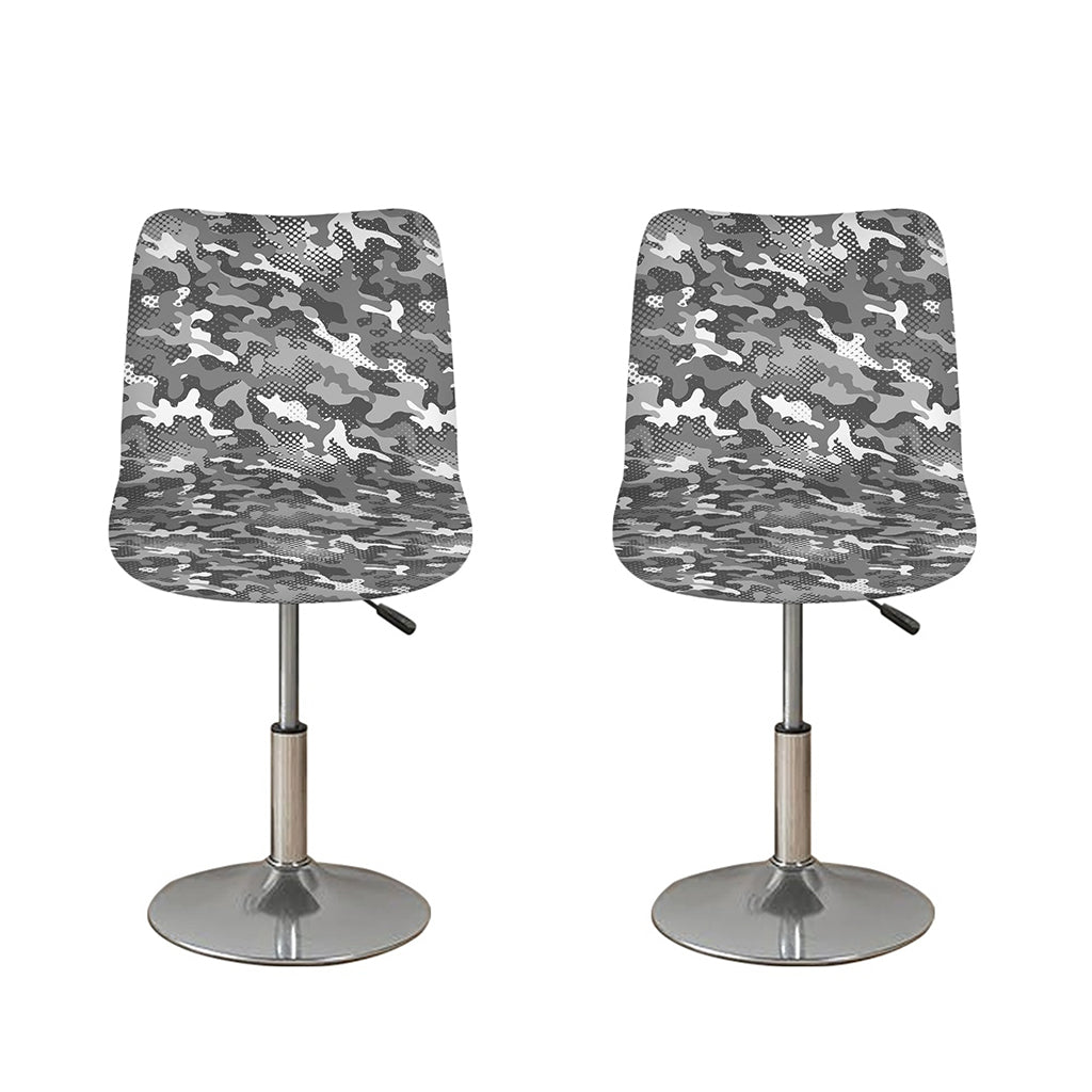 Camouflage Dazzle Pattern Print Bar Stool Covers