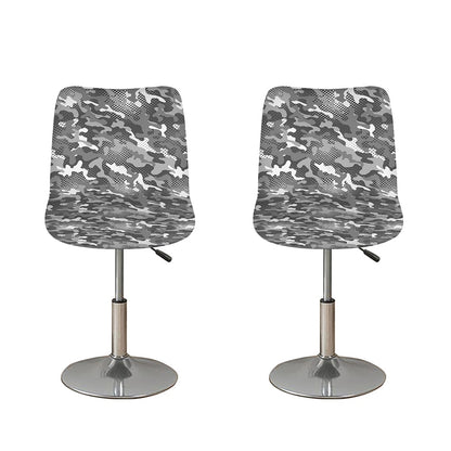 Camouflage Dazzle Pattern Print Bar Stool Covers