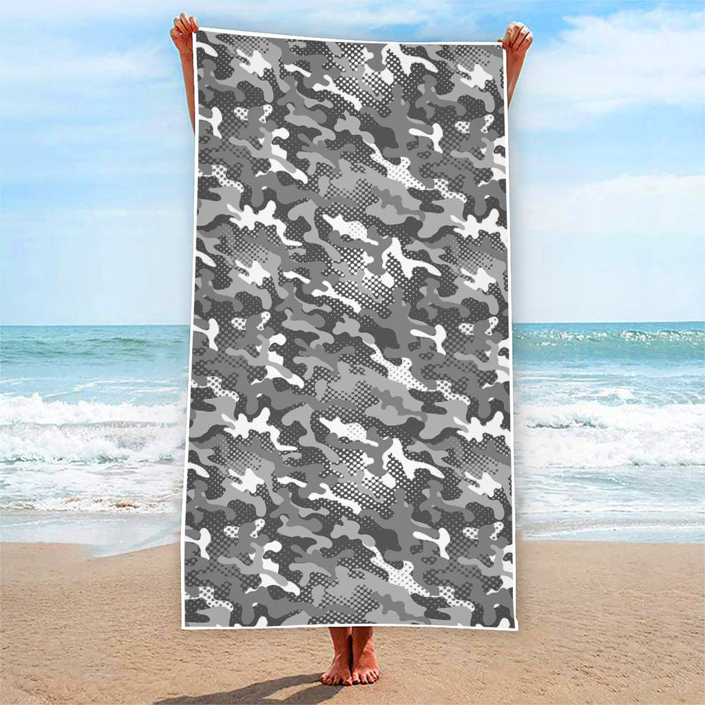 Camouflage Dazzle Pattern Print Beach Towel