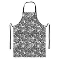 Camouflage Dazzle Pattern Print Bib Apron With Pocket