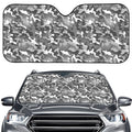 Camouflage Dazzle Pattern Print Car Windshield Sun Shade