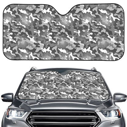 Camouflage Dazzle Pattern Print Car Windshield Sun Shade