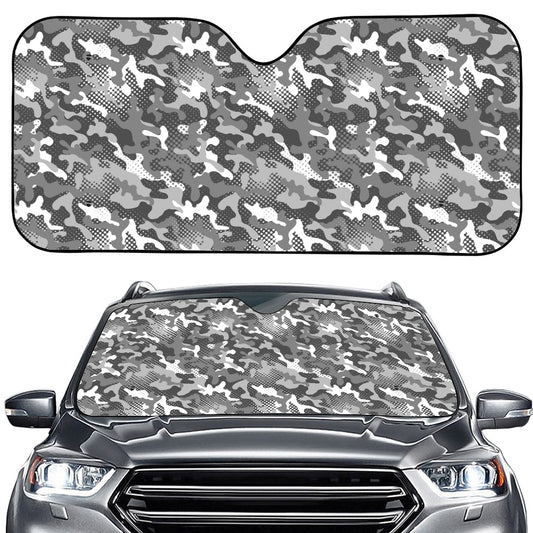 Camouflage Dazzle Pattern Print Car Windshield Sun Shade