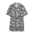 Camouflage Dazzle Pattern Print Cotton Hawaiian Shirt