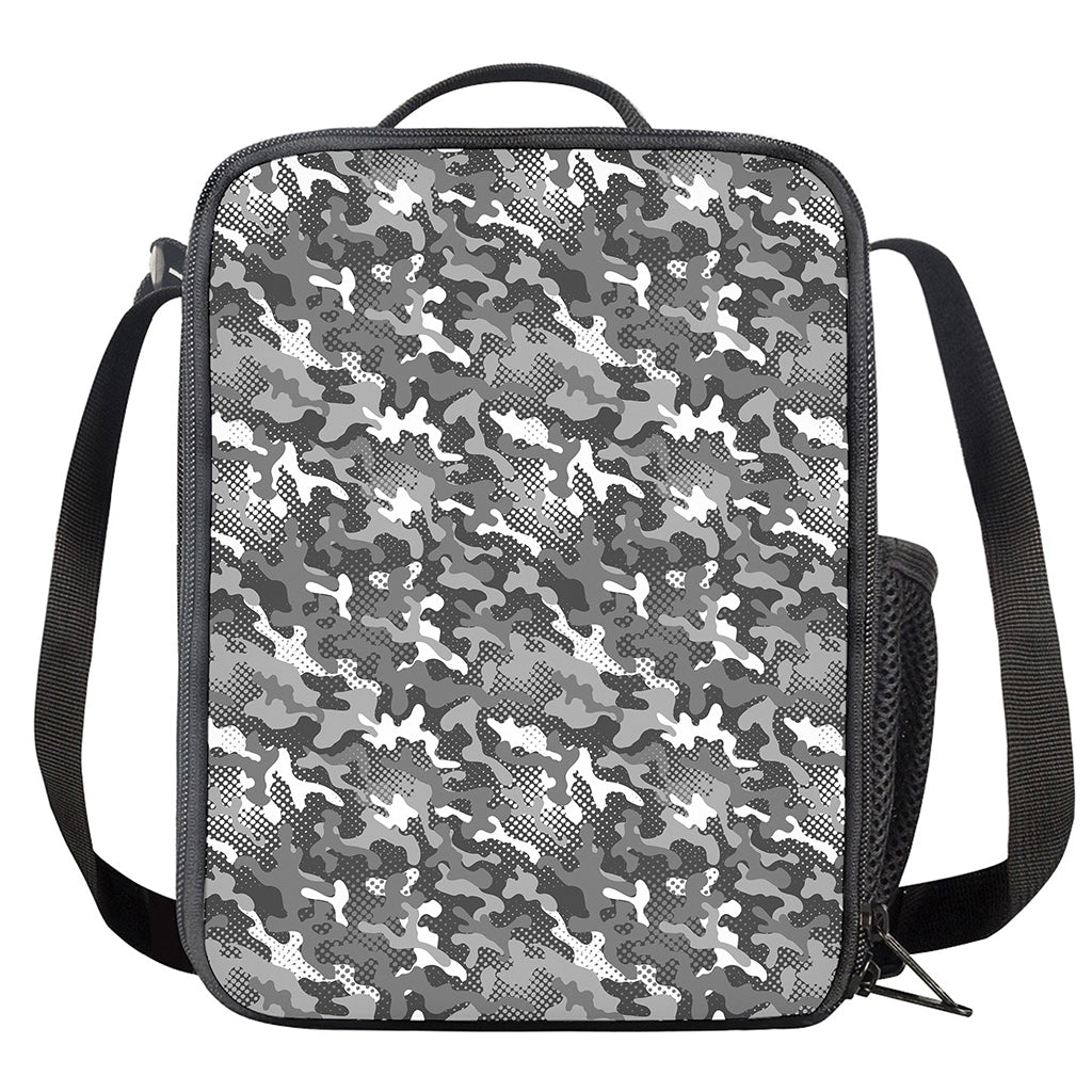 Camouflage Dazzle Pattern Print Crossbody Lunch Bag