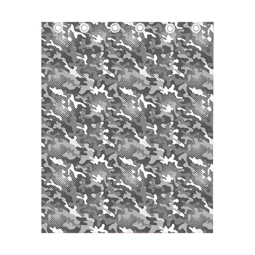 Camouflage Dazzle Pattern Print Curtain