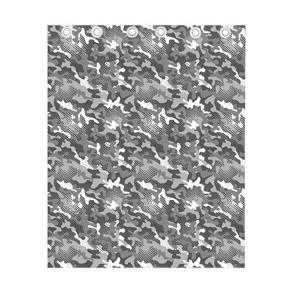 Camouflage Dazzle Pattern Print Curtain