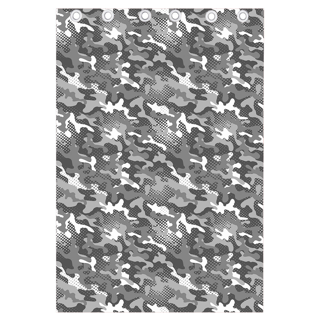 Camouflage Dazzle Pattern Print Curtain