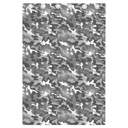 Camouflage Dazzle Pattern Print Curtain