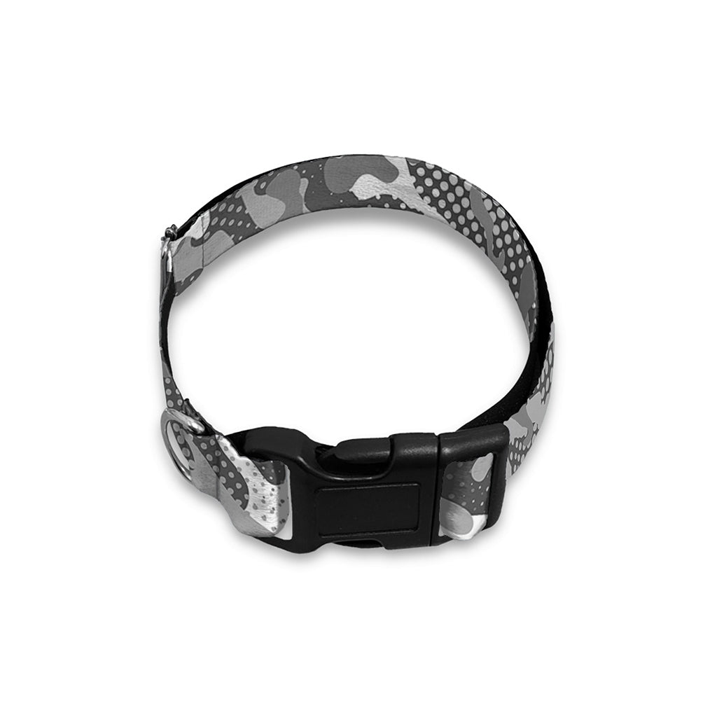 Camouflage Dazzle Pattern Print Dog Collar