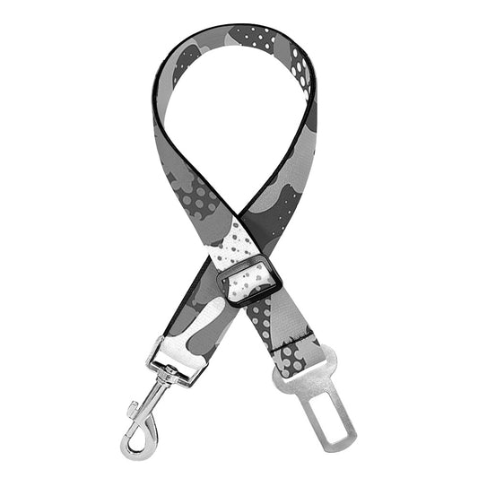 Camouflage Dazzle Pattern Print Dog Seat Belt